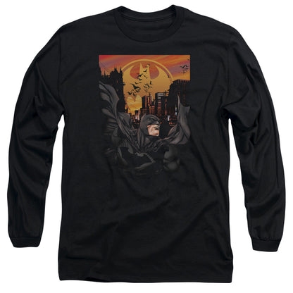 Batman Always On Call Mens Long Sleeve Shirt Black