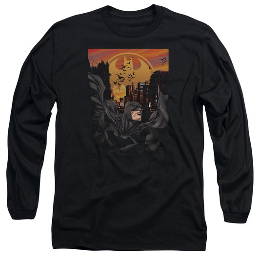 Batman Always On Call Mens Long Sleeve Shirt Black