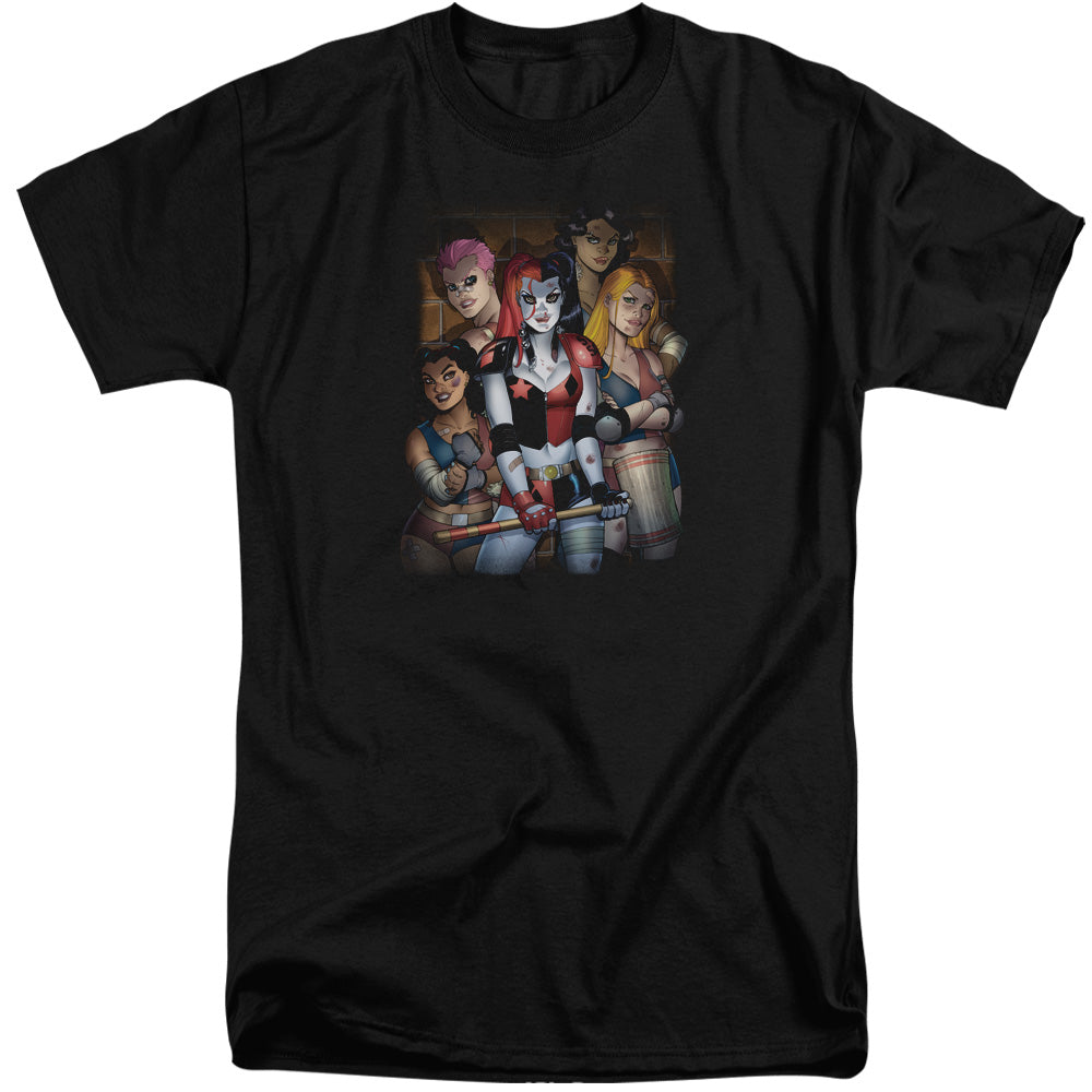 Batman Bad Girls Mens Tall T Shirt Black