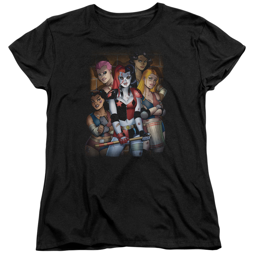 Batman Bad Girls Womens T Shirt Black