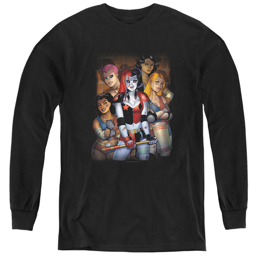 Batman Bad Girls Long Sleeve Kids Youth T Shirt Black