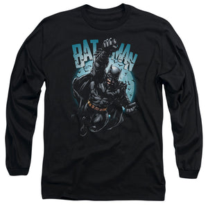 Batman Moon Knight Mens Long Sleeve Shirt Black