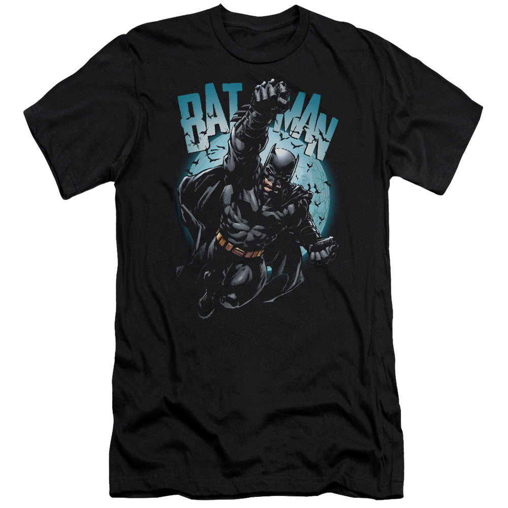 Batman Moon Knight Premium Bella Canvas Slim Fit Mens T Shirt Black