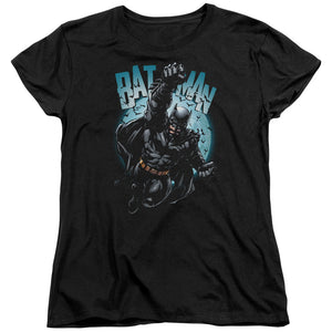 Batman Moon Knight Womens T Shirt Black