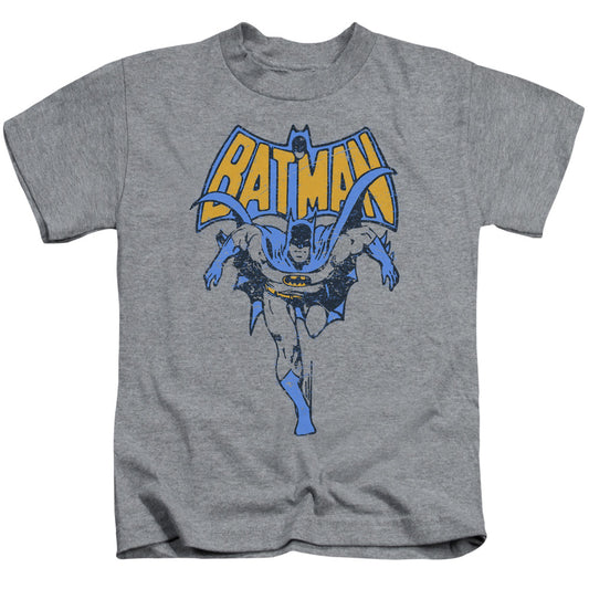 Batman Vintage Run Juvenile Kids Youth T Shirt Athletic Heather