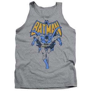 Batman Vintage Run Mens Tank Top Shirt Athletic Heather