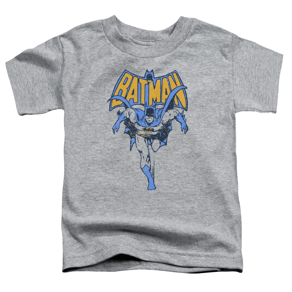 Batman Vintage Run Toddler Kids Youth T Shirt Athletic Heather