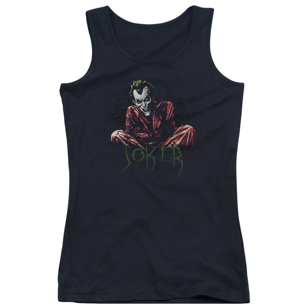 Batman Straight Jacket Womens Tank Top Shirt Black