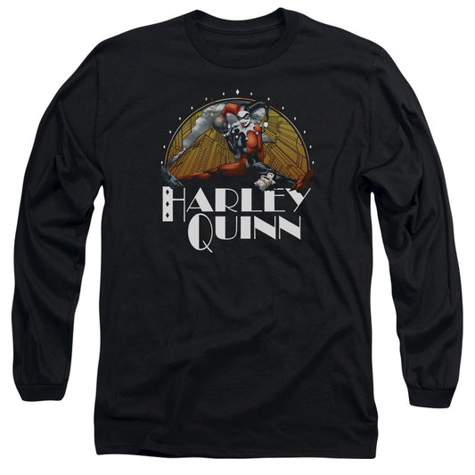 Batman Play Date Mens Long Sleeve Shirt Black