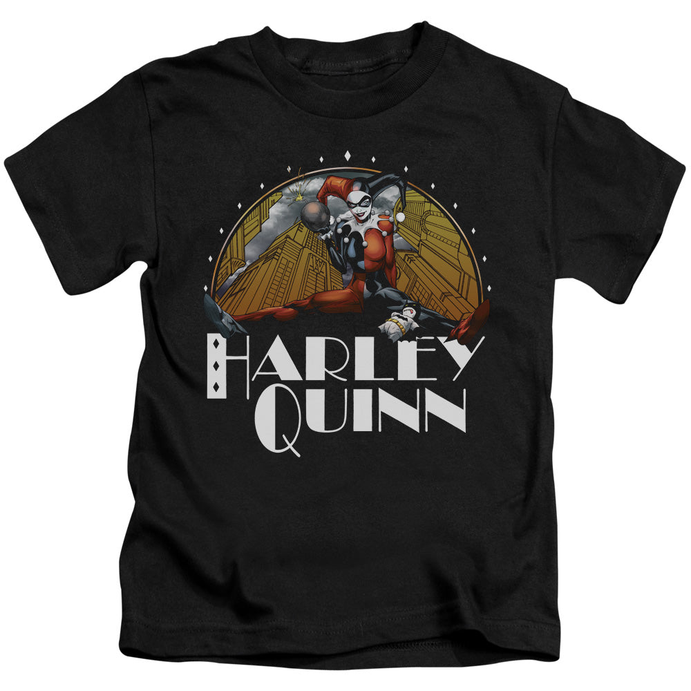 Batman Play Date Juvenile Kids Youth T Shirt Black