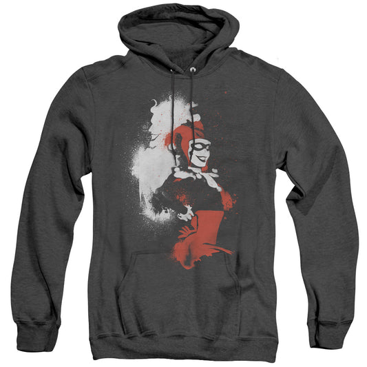 Batman Splatered Couple Heather Mens Hoodie Black