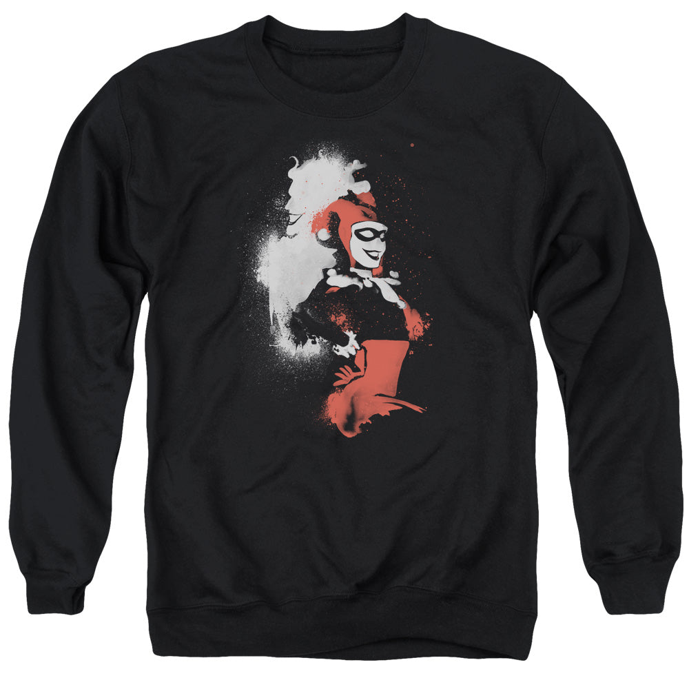 Batman Splatered Couple Mens Crewneck Sweatshirt Black