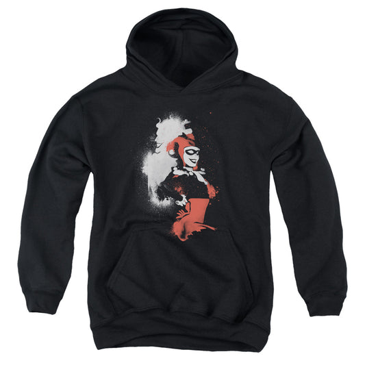 Batman Splatered Couple Kids Youth Hoodie Black