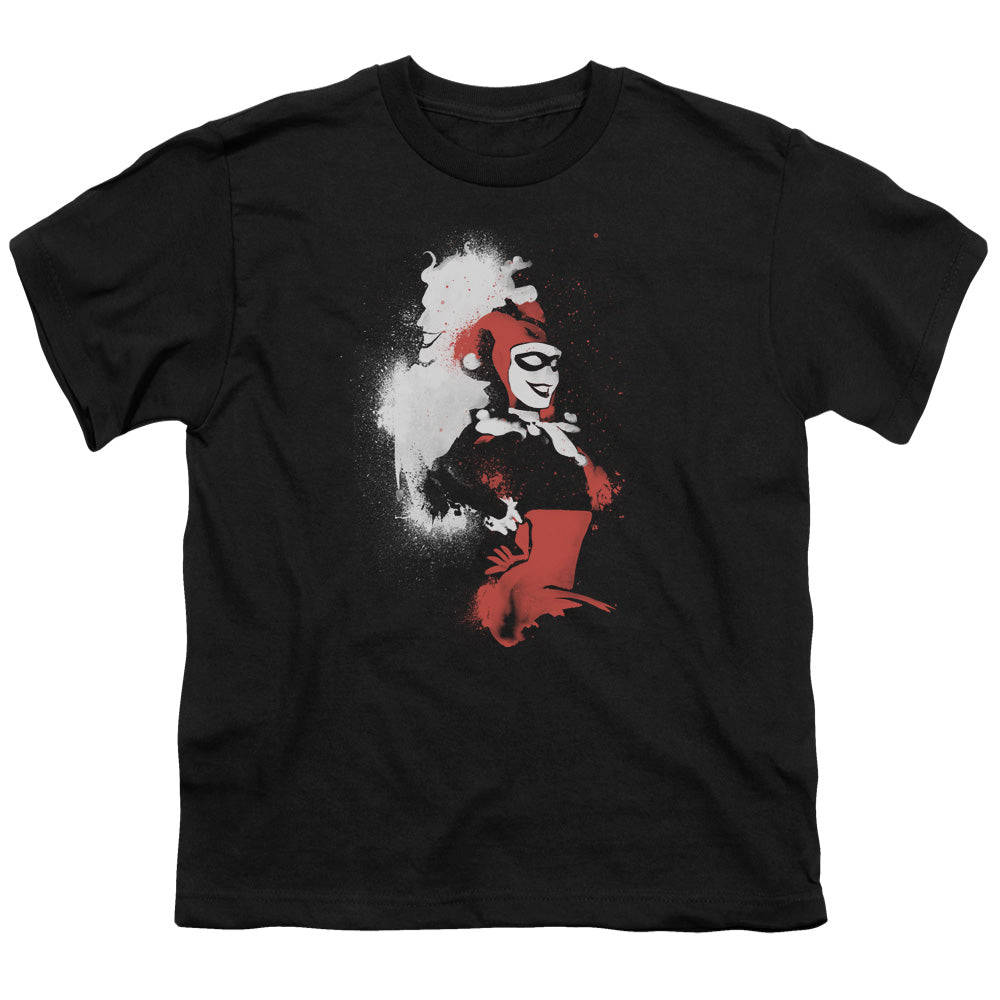 Batman Splatered Couple Kids Youth T Shirt Black