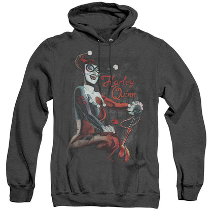 Batman Laugh It Up Heather Mens Hoodie Black