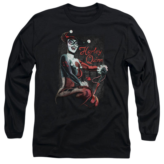 Batman Laugh It Up Mens Long Sleeve Shirt Black