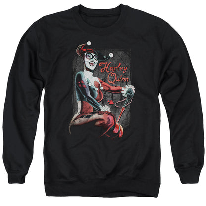 Batman Laugh It Up Mens Crewneck Sweatshirt Black