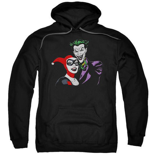 Batman Joker & Harley Mens Hoodie Black