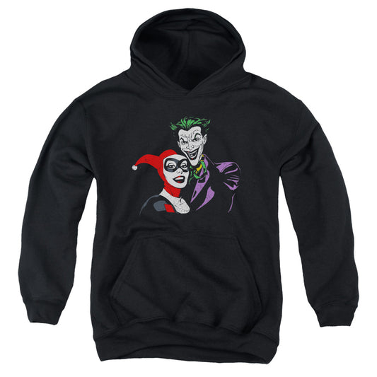 Batman Joker & Harley Kids Youth Hoodie Black