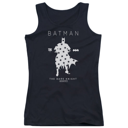 Batman Star Silhouete Womens Tank Top Shirt Black