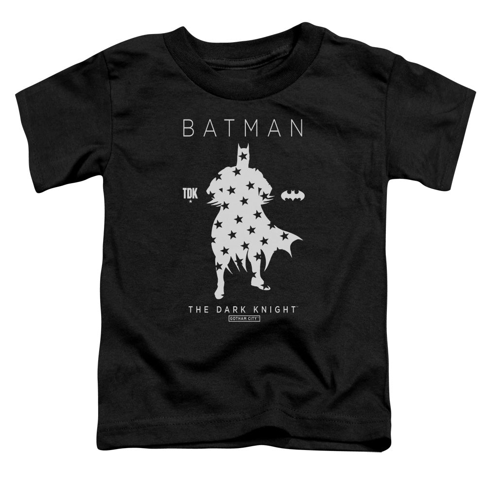 Batman Star Silhouete Toddler Kids Youth T Shirt Black
