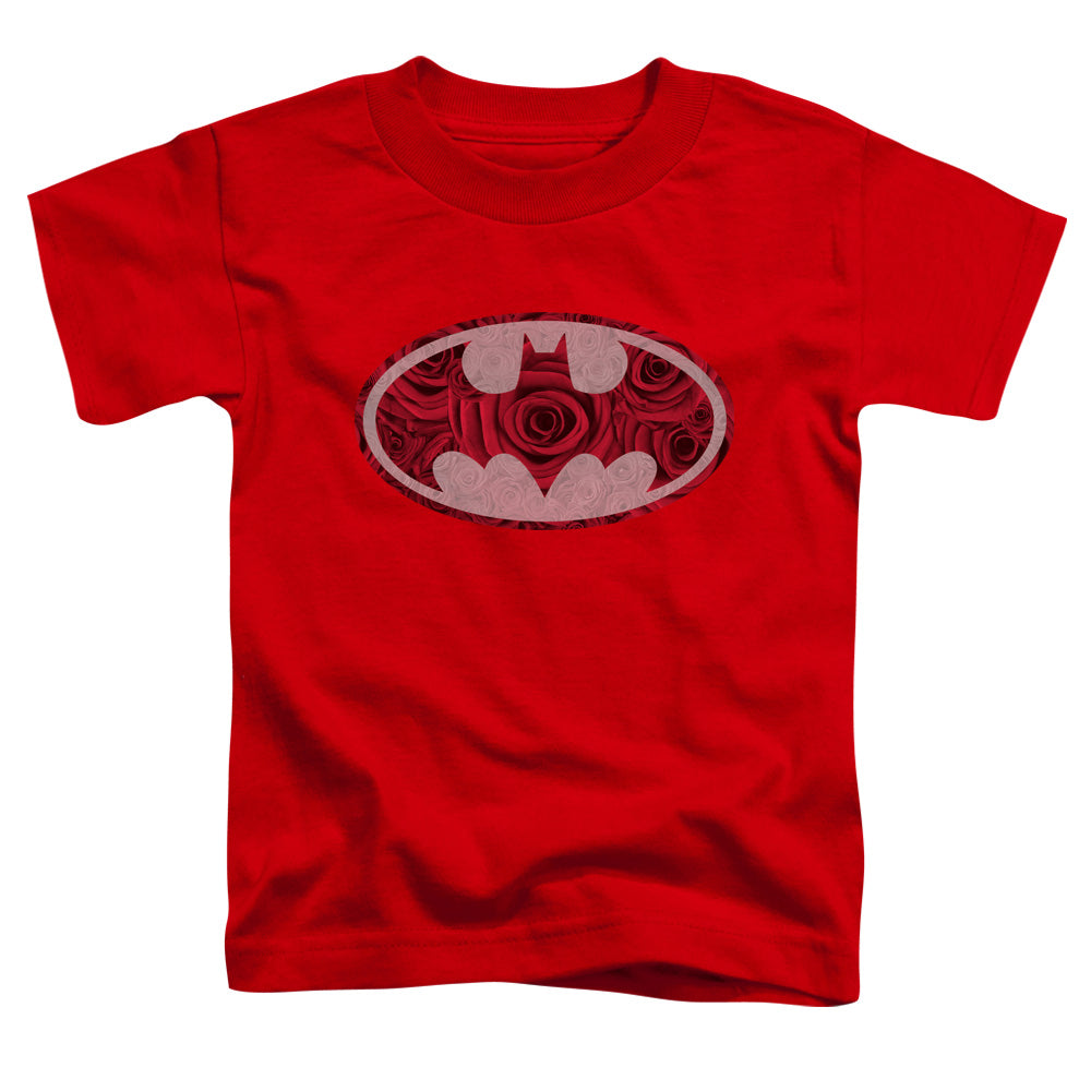 Batman Rosey Signal Toddler Kids Youth T Shirt Red