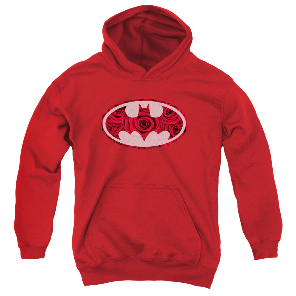 Batman Rosey Signal Kids Youth Hoodie Red