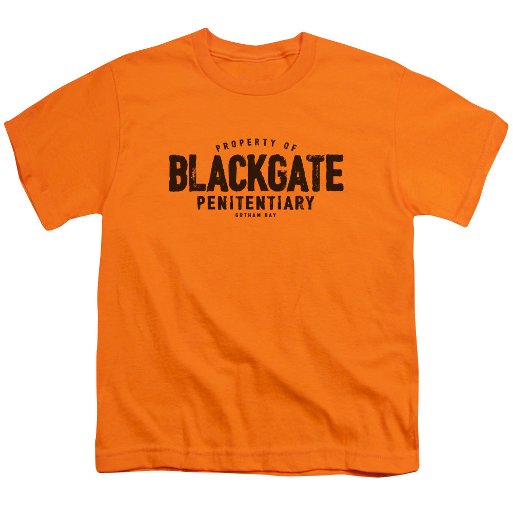 Batman Blackgate Kids Youth T Shirt Orange