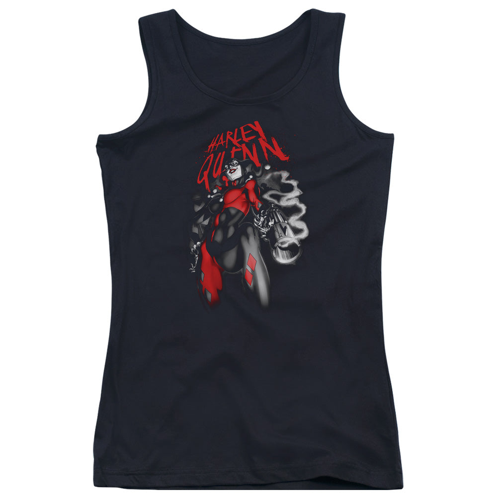 Batman Down The Barrel Womens Tank Top Shirt Black