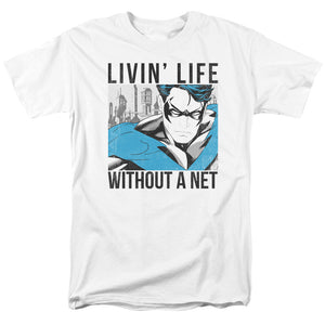 Batman Without A Net Mens T Shirt White