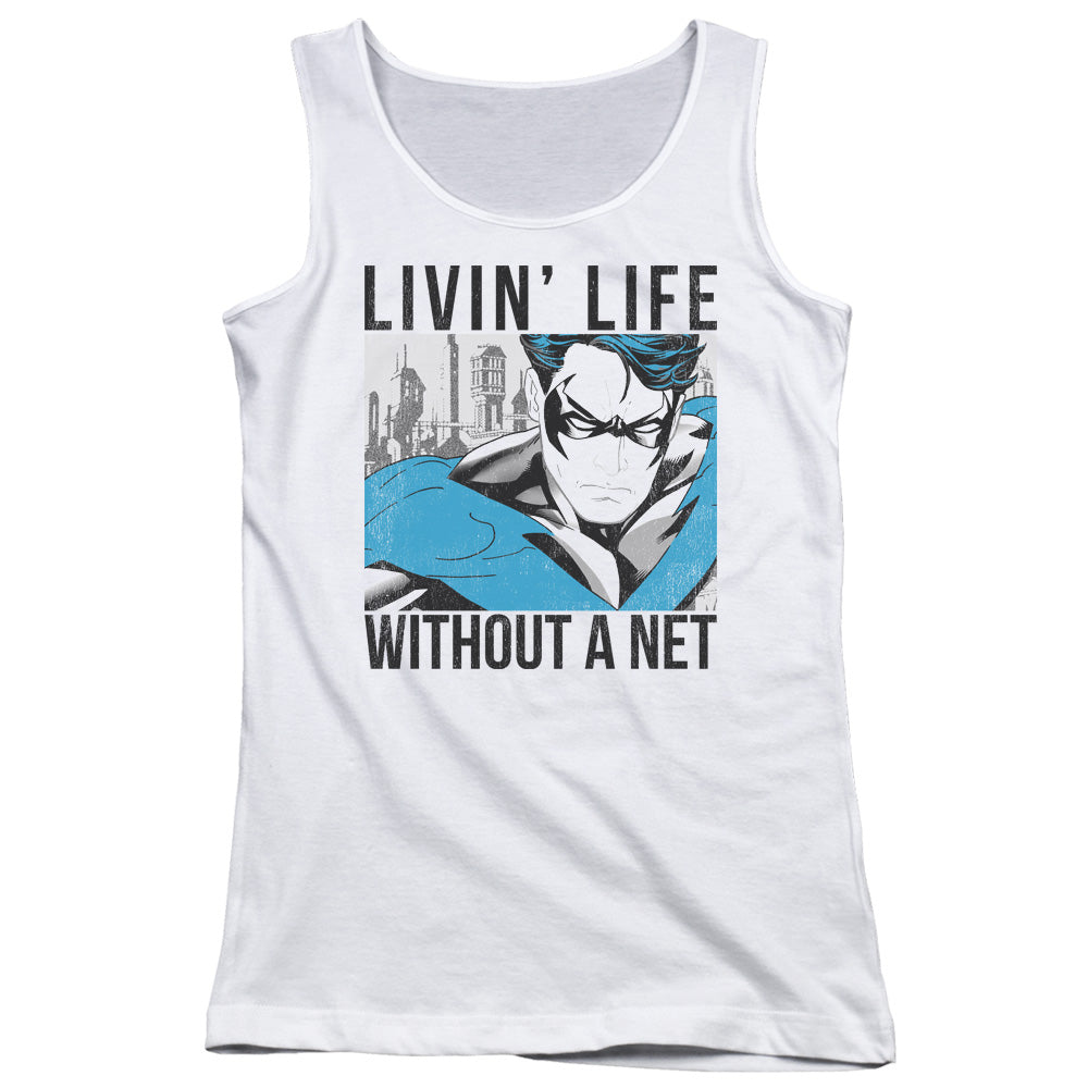 Batman Without A Net Womens Tank Top Shirt White