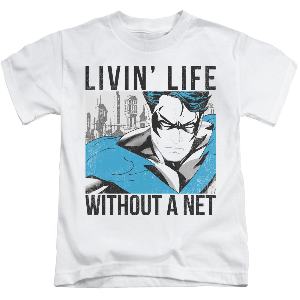 Batman Without A Net Juvenile Kids Youth T Shirt White