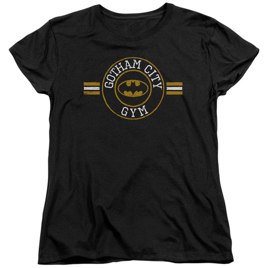 Batman Gotham City Gym Womens T Shirt Black