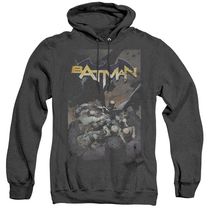 Batman Batman One Heather Mens Hoodie Black