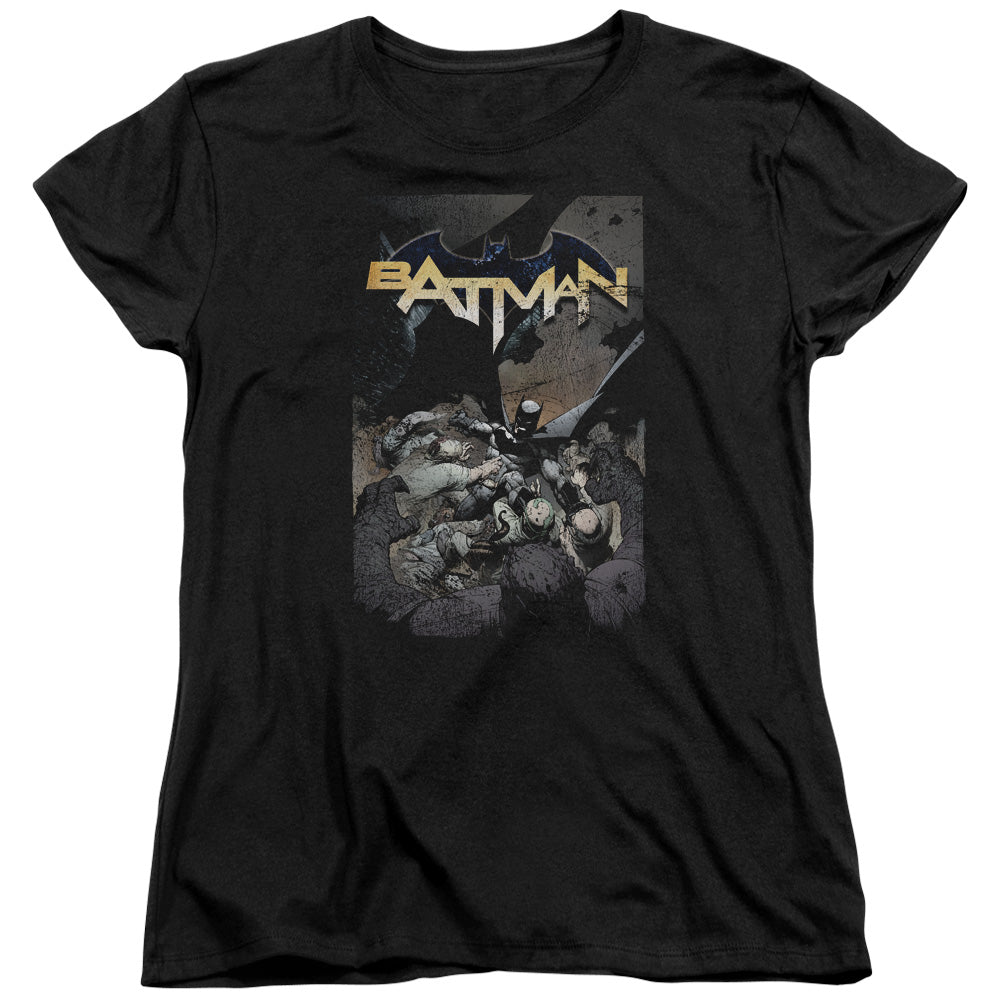 Batman Batman One Womens T Shirt Black