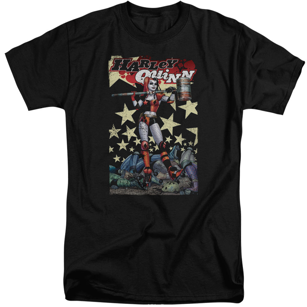 Batman Quinn One Mens Tall T Shirt Black
