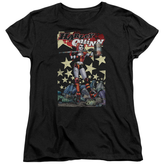Batman Quinn One Womens T Shirt Black