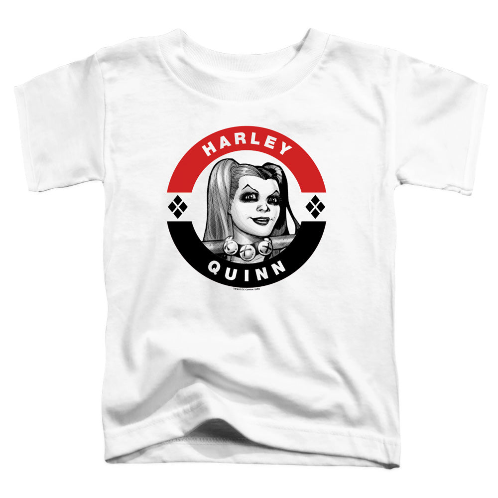 Batman Harley President Circle Toddler Kids Youth T Shirt White