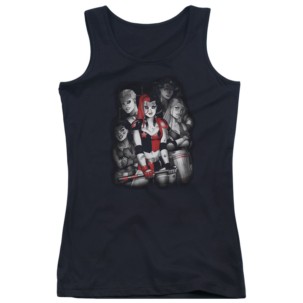 Batman Bad Gals Bw Womens Tank Top Shirt Black