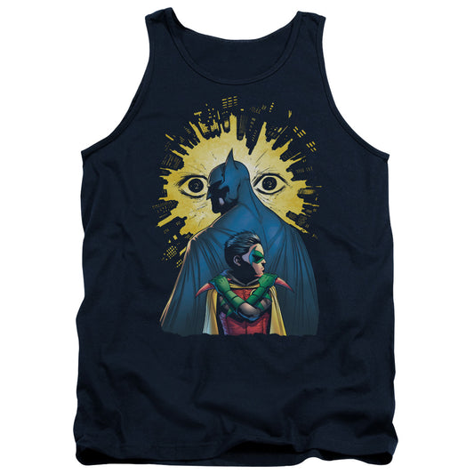 Batman Watchers Mens Tank Top Shirt Navy Blue