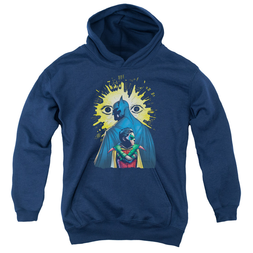 Batman Watchers Kids Youth Hoodie Navy Blue