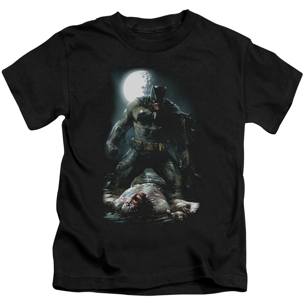 Batman Mudhole Juvenile Kids Youth T Shirt Black