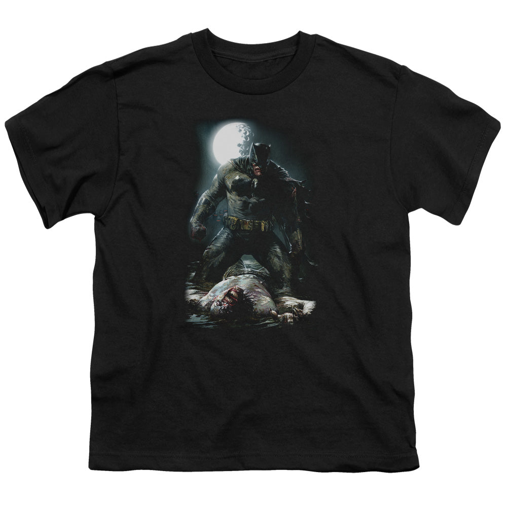 Batman Mudhole Kids Youth T Shirt Black