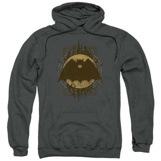 Batman Batman Crest Mens Hoodie Charcoal