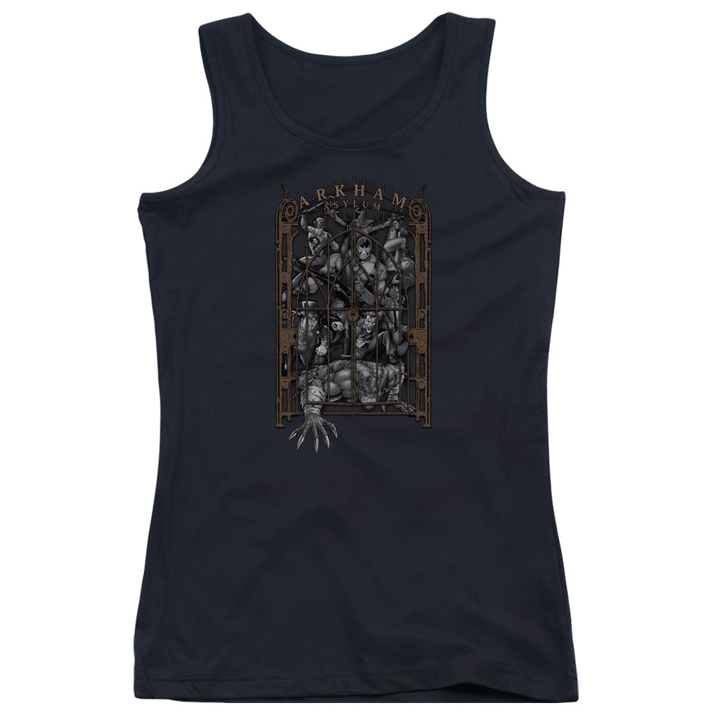 Batman Arkhams Gate Womens Tank Top Shirt Black