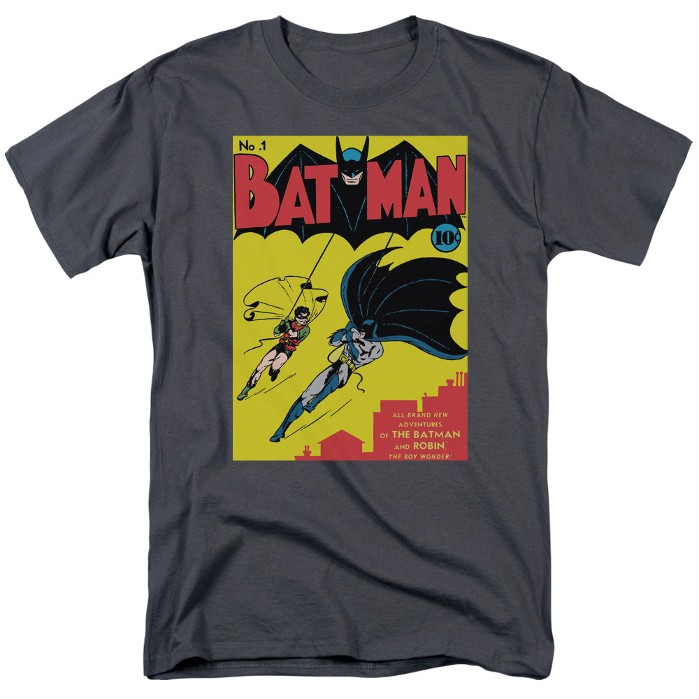 Batman Batman First Mens T Shirt Charcoal