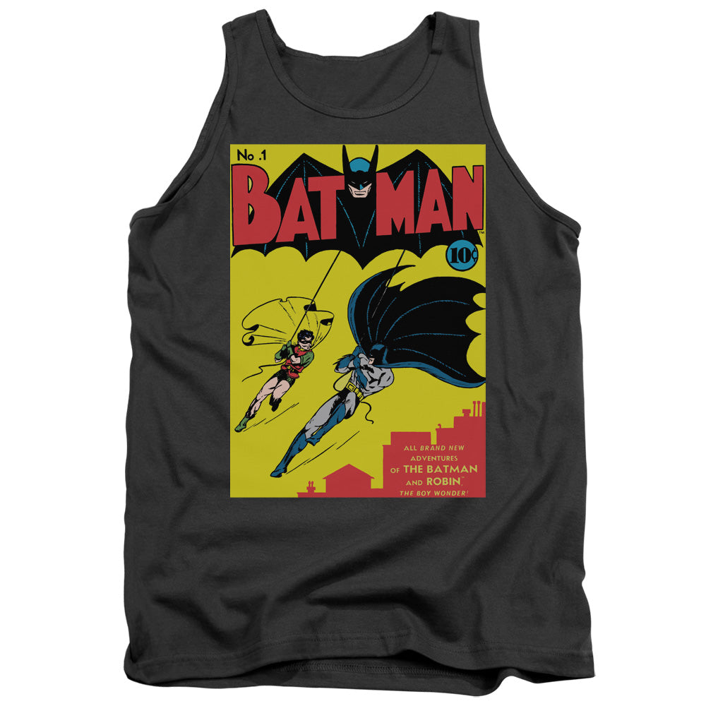 Batman Batman First Mens Tank Top Shirt Charcoal