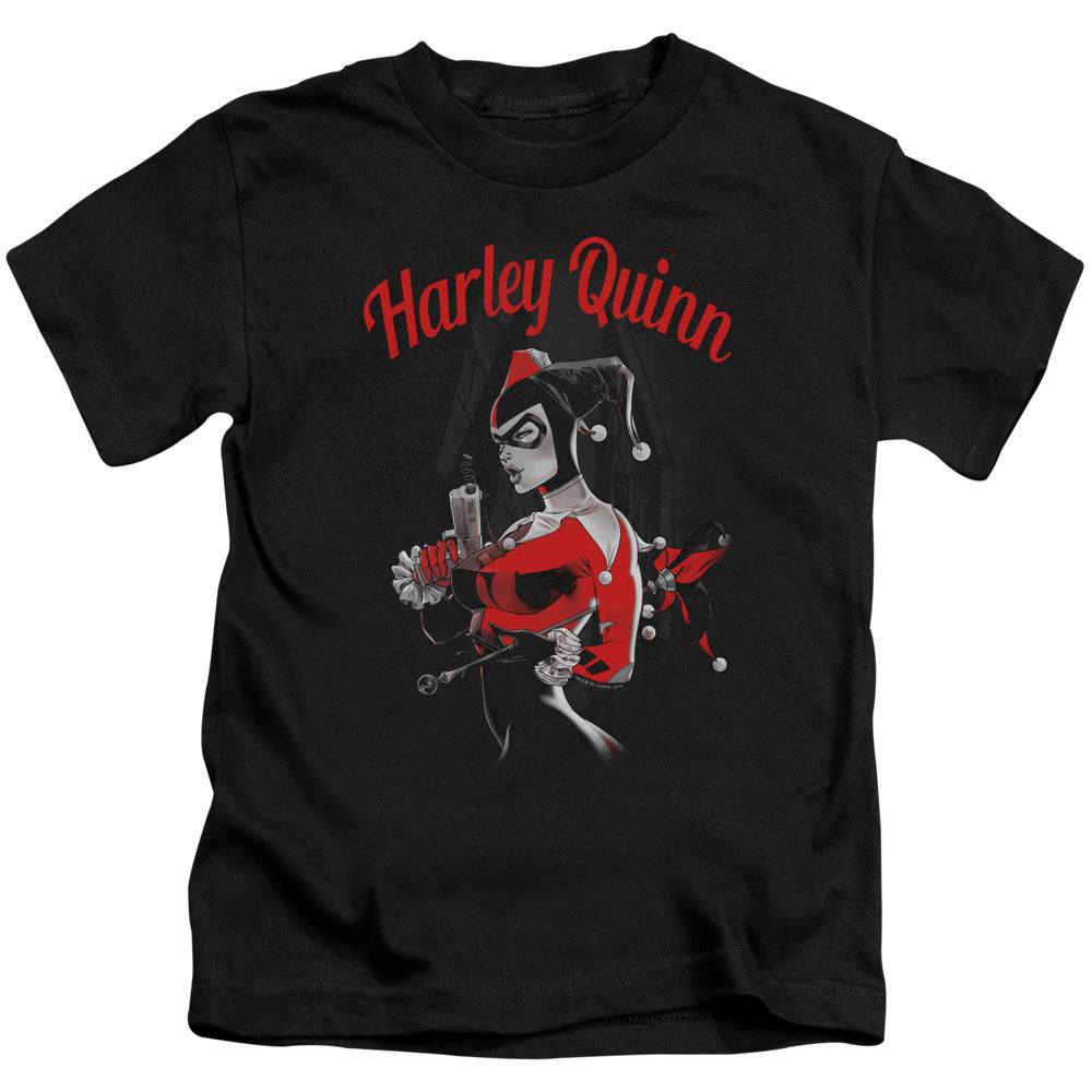 Batman Spring Gun Juvenile Kids Youth T Shirt Black