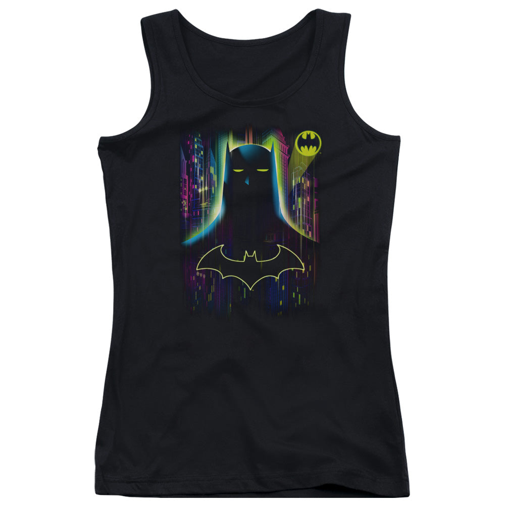 Batman Knight Lights Womens Tank Top Shirt Black