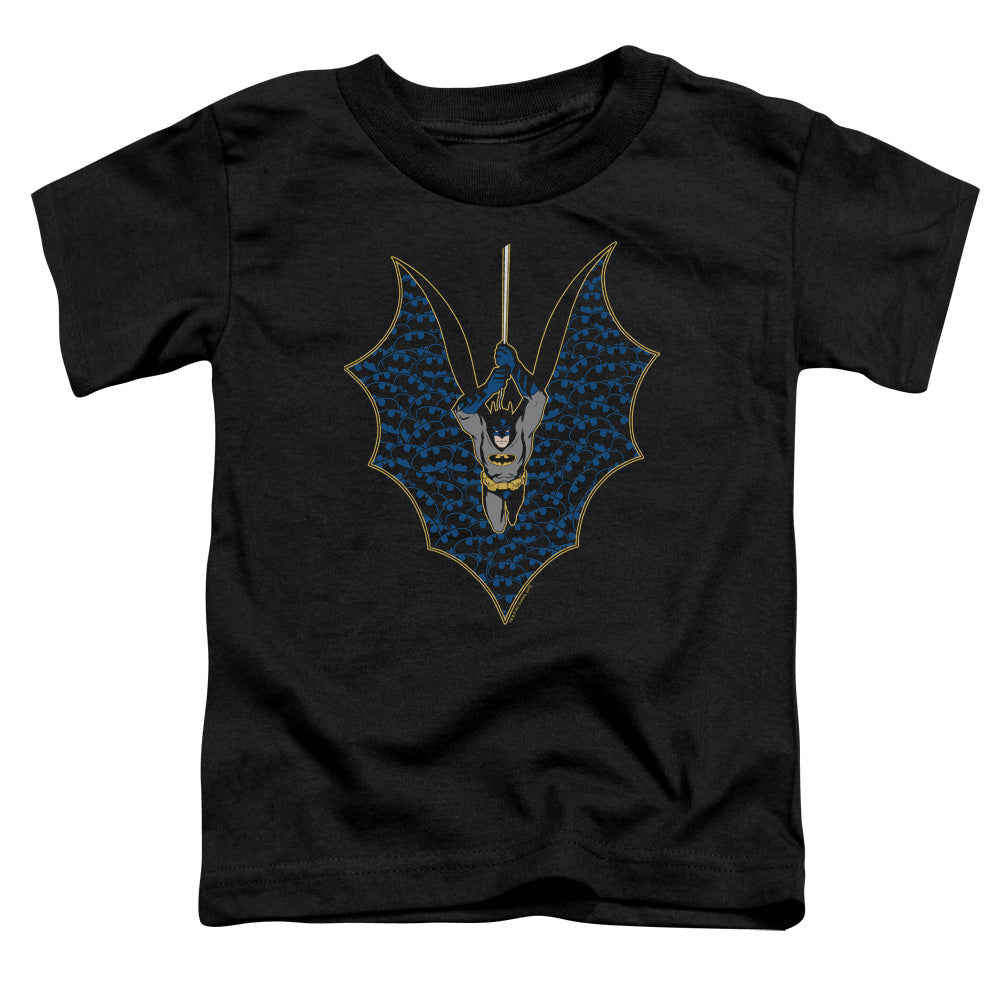 Batman Bat Fill Toddler Kids Youth T Shirt Black